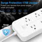 WOWMTN Power Strip Surge Protector Plug with 6 AC Outlets + 4 USB