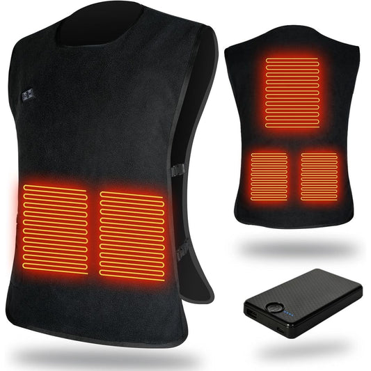 Fleece Heated Vest with 10,000mAh Battery Pack