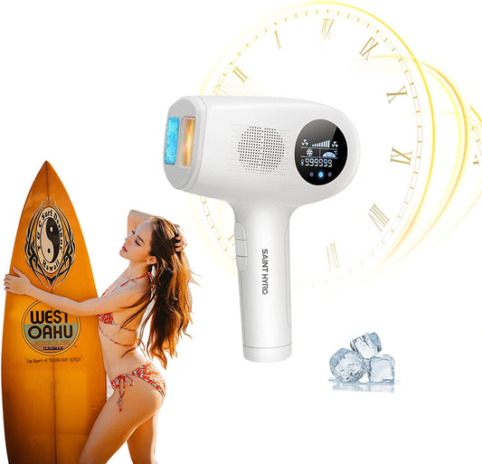 Painless IPL Laser Hair Removal for Women Men at Home 999,999 Flashes Ice Cooling Function Permanent