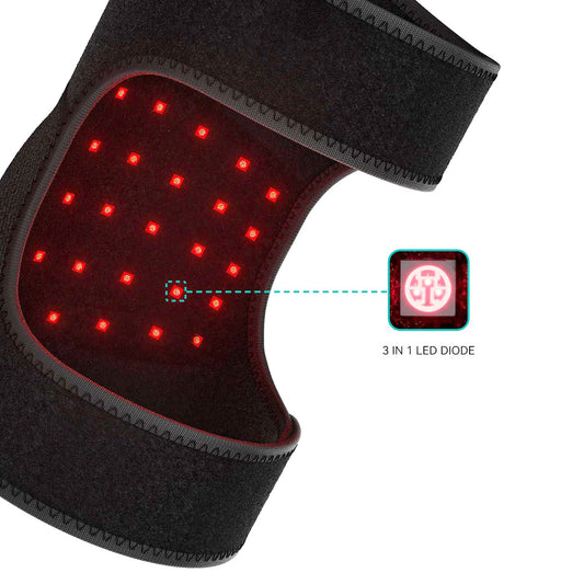 OPOVE® Red Light Therapy Vibration Massager Brace for Joint Pain