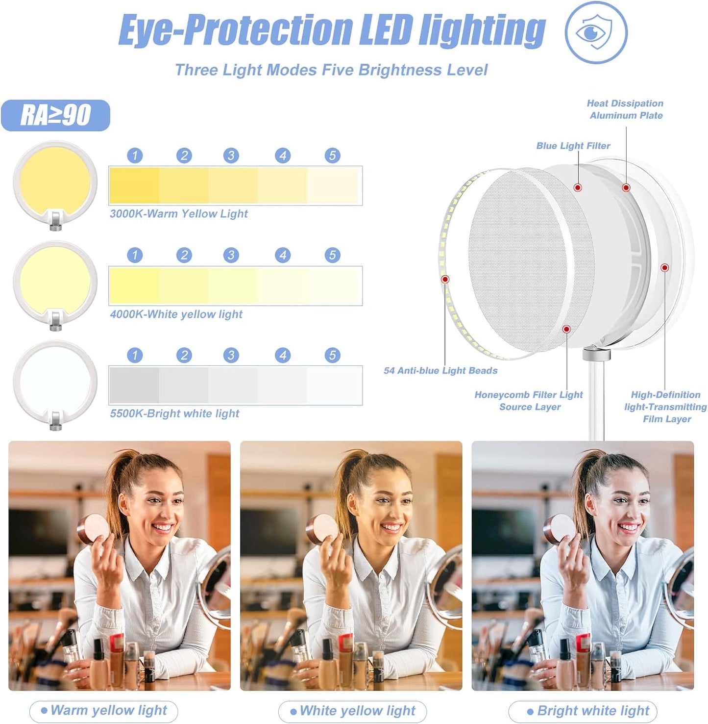 Foldable LED Tabel Lamp with phone stand