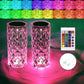 Crystal Table RGB Color Touch Lamps (Set of 2 or 4) ,for Bedroom/Party/Dinne