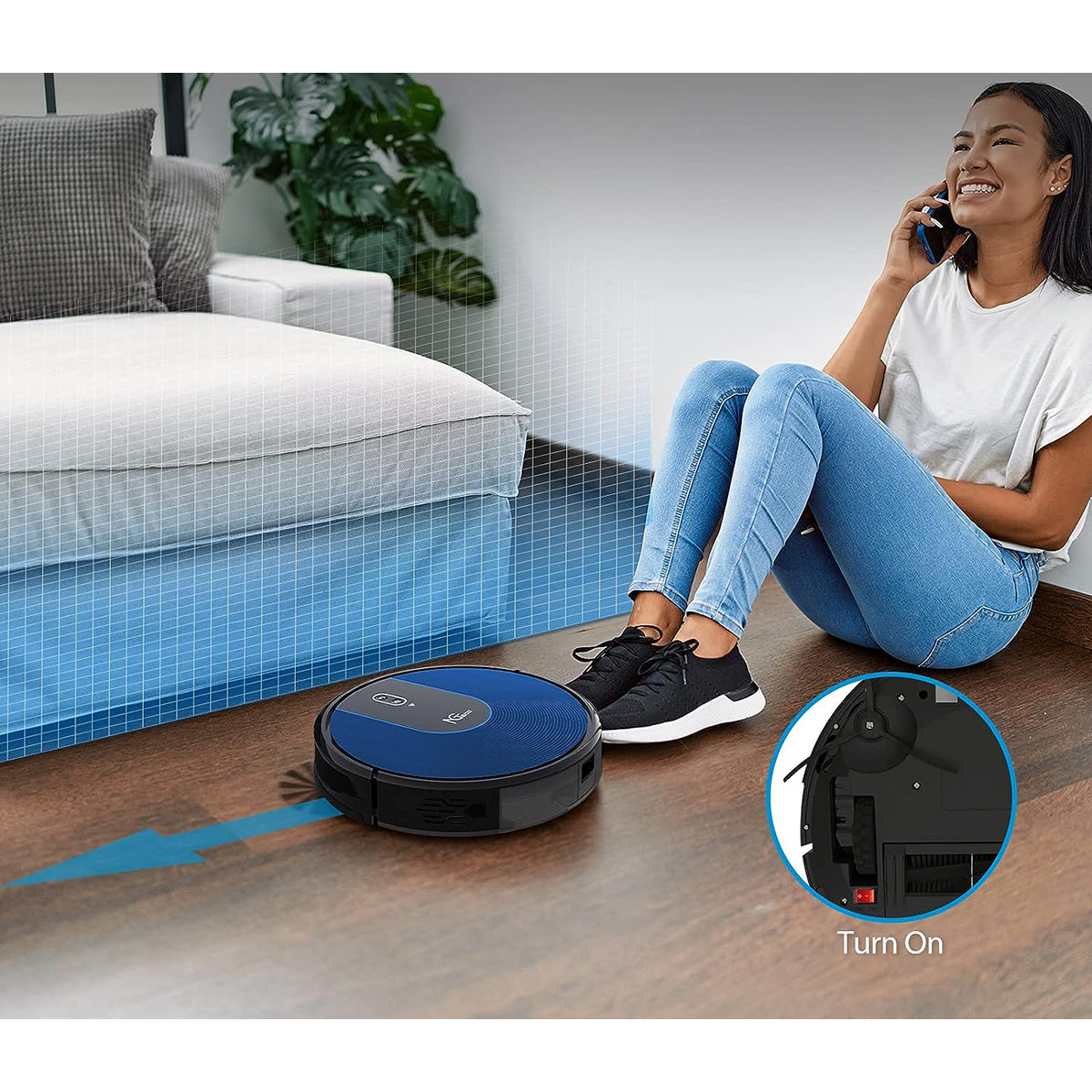 NGTeco™ Wi-Fi Robot Vacuum Cleaner, 2500Pa