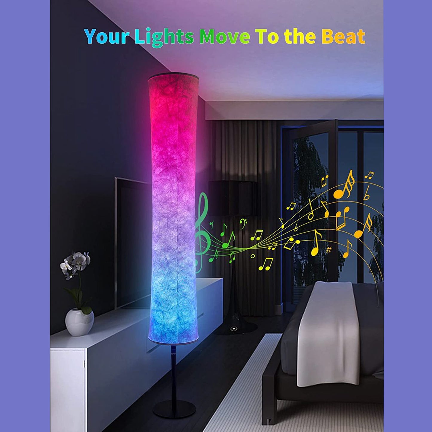 RGB Color-Changing LED Smart Lamp with Alexa Control (1- or 2-Pack)