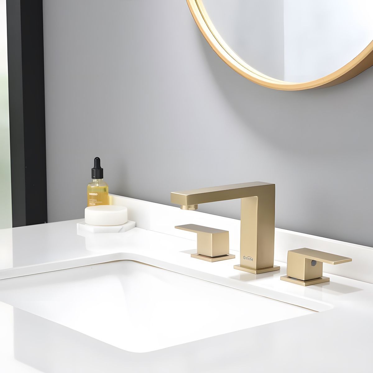 Modern Double-Handle Widespread Bathroom Faucet