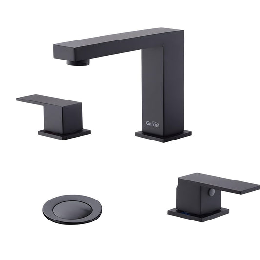 Modern Double-Handle Widespread Bathroom Faucet