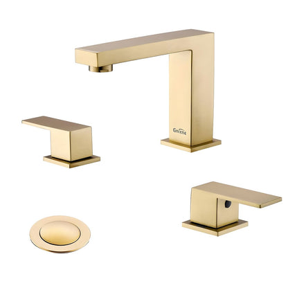 Modern Double-Handle Widespread Bathroom Faucet