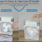 Portable Misting FAN, Humidifier portable AC, USB Powered Mini Desktop , 3 Speeds, 360° Adjustment