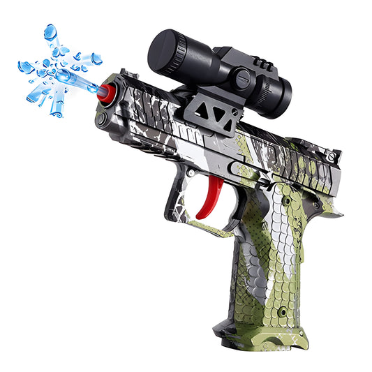 WOWMTN Semi-Automatic Water Gel Beads Gun with 10,000 Beads